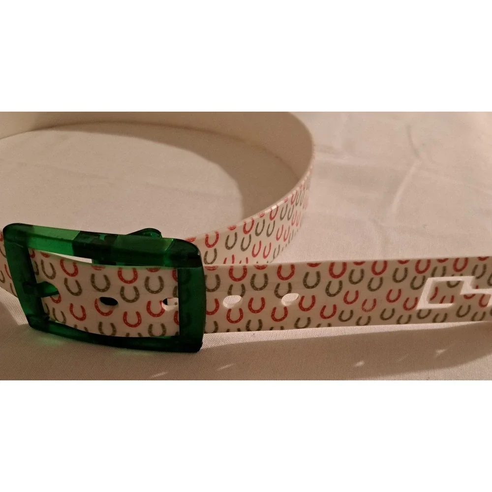 Novelty Belt Set 3 Plastic Buckle Horses and Horseshoe‎ Patterns